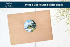 Tropical Beach Digital Sticker