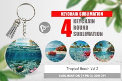 Keychain Tropical Beach Product Image 1