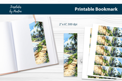 Tropical Beach Bookmark Sublimation, Printable Bookmark Product Image 1