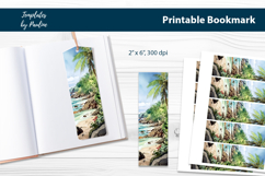 Tropical Seashore Bookmark Bundle, Printable Bookmark Product Image 3