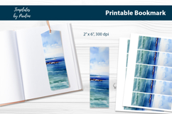 Tropical Seashore Bookmark Bundle, Printable Bookmark Product Image 5