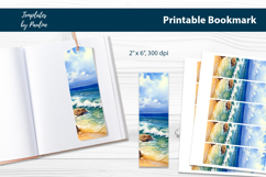 Tropical Seashore Bookmark Bundle, Printable Bookmark Product Image 8