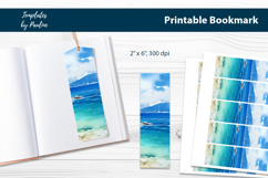 Sunny Ocean Bookmark Sublimation, Printable Bookmark Product Image 1