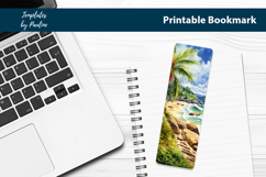 Summer Beach Bookmark Sublimation, Printable Bookmark Product Image 2