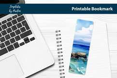Summer Ocean Bookmark Sublimation, Printable Bookmark Product Image 2