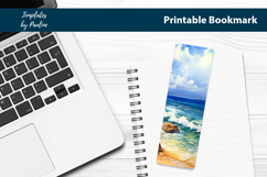 Retro Ocean Bookmark Sublimation, Printable Bookmark Product Image 2