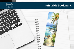 Tropical Vacation Bookmark Sublimation, Printable Bookmark Product Image 2