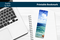 Summer Sea Bookmark Sublimation, Printable Bookmark Product Image 2