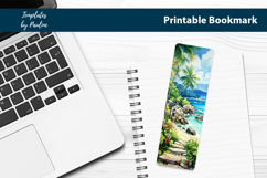 Tropical Travel Bookmark Sublimation, Printable Bookmark Product Image 2