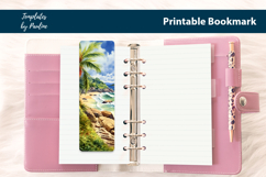 Summer Beach Bookmark Sublimation, Printable Bookmark Product Image 3