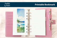 Tropical Seashore Bookmark Sublimation, Printable Bookmark Product Image 3
