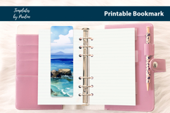 Summer Ocean Bookmark Sublimation, Printable Bookmark Product Image 3