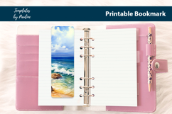 Retro Ocean Bookmark Sublimation, Printable Bookmark Product Image 3