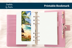 Tropical Coast Bookmark Sublimation, Printable Bookmark Product Image 3