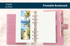 Tropical Vacation Bookmark Sublimation, Printable Bookmark Product Image 3