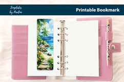 Tropical Travel Bookmark Sublimation, Printable Bookmark Product Image 3