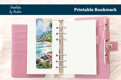 Tropical Seashore Bookmark Sublimation, Printable Bookmark Product Image 3