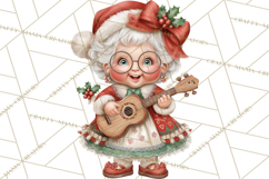 Tropical Christmas Clipart PNG, Surfing Santa Beach Holiday Product Image 2