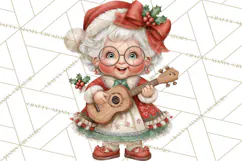 Tropical Christmas Clipart PNG, Surfing Santa Beach Holiday Product Image 2
