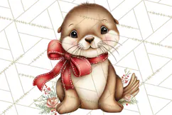 Tropical Christmas Clipart PNG, Surfing Santa Beach Holiday Product Image 4
