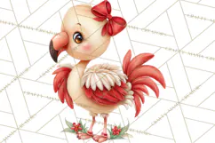 Tropical Christmas Clipart PNG, Surfing Santa Beach Holiday Product Image 5