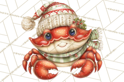 Tropical Christmas Clipart PNG, Surfing Santa Beach Holiday Product Image 3