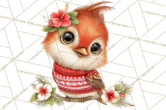 Tropical Christmas Clipart PNG, Surfing Santa Beach Holiday Product Image 5