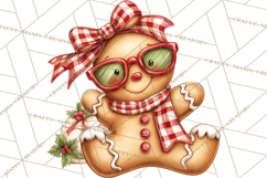 Tropical Christmas Clipart PNG, Surfing Santa Beach Holiday Product Image 4
