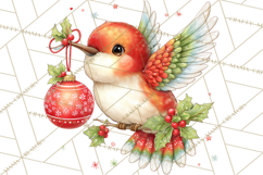 Tropical Christmas Clipart PNG, Surfing Santa Beach Holiday Product Image 4