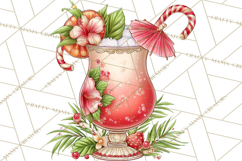 Tropical Christmas Clipart PNG, Surfing Santa Beach Holiday Product Image 5