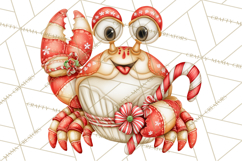 Tropical Christmas Clipart PNG, Surfing Santa Beach Holiday Product Image 5