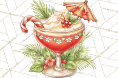 Tropical Christmas Clipart PNG, Surfing Santa Beach Holiday Product Image 2