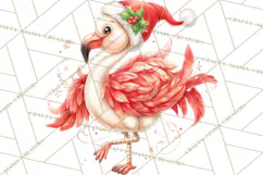 Tropical Christmas Clipart PNG, Surfing Santa Beach Holiday Product Image 5