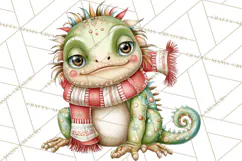 Tropical Christmas Clipart PNG, Surfing Santa Beach Holiday Product Image 2