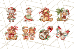 Tropical Christmas Clipart PNG, Surfing Santa Beach Holiday Product Image 9