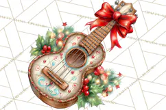 Tropical Christmas Clipart PNG, Surfing Santa Beach Holiday Product Image 4