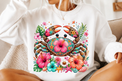 Tropical Crab PNG, Floral Crab Png Product Image 2