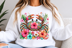 Tropical Crab PNG, Floral Crab Png Product Image 3