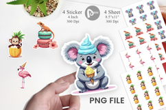 Tropical Dessert Animals Sticker Product Image 1