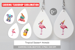 Earring Tropical Dessert Animals Product Image 1