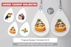 Earring Tropical Dessert Animals Product Image 1
