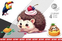 Tropical Dessert Animals Clipart Product Image 1