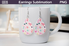 Beach Bow Sunglasses Teardrop Earrings | Summer Beach Product Image 1