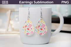 Strawberry Teardrop Earrings | Summer Picnic Earrings Product Image 1