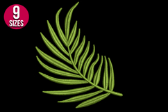 Tropical Farm Leaf Branch Machine Embroidery Design - 9 size Product Image 2