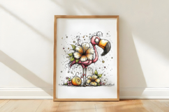 Tropical Flamingo Breeze Clipart Product Image 3