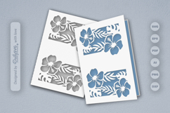 Tropical Floral Greeting Card SVG Product Image 2