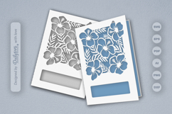 Tropical Floral Greeting Card SVG Product Image 1