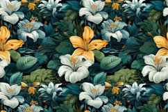4 Tropical Florals Seamless Patterns Product Image 3
