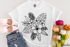Tropical Flower SVG Hibiscus Flowers SVG Tropical Leaves SVG Product Image 7